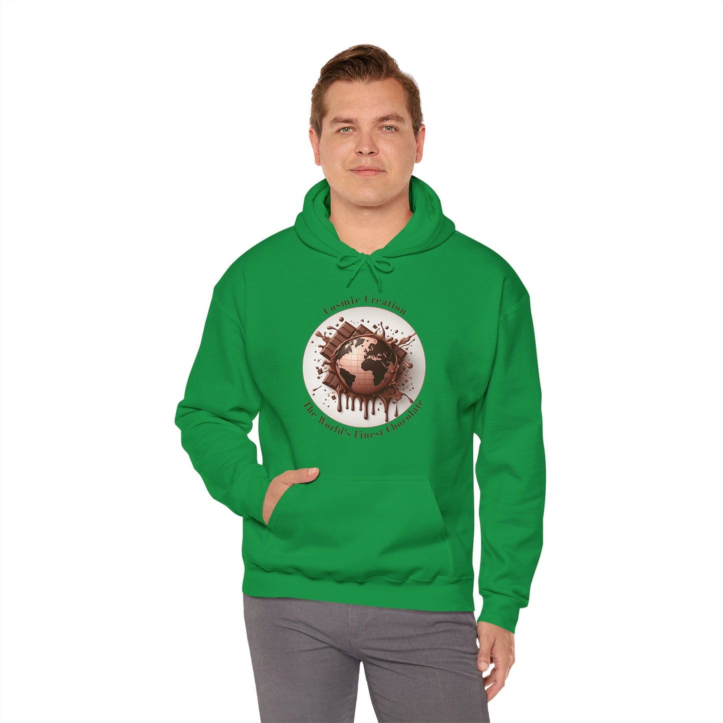 PoM's Fun & Joy for a Happy Life Collection ... COSMIC CREATION - Unisex Heavy Blend™ Hooded Sweatshirt (100% etchically grown cotton, 8 sizes, up to 13 colors)