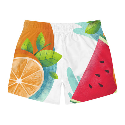 PoM's collection series "FRUITY LIFE" (PoM Edition #FL0009A) - Swim Trunks (AOP, light fabric, fast-drying)