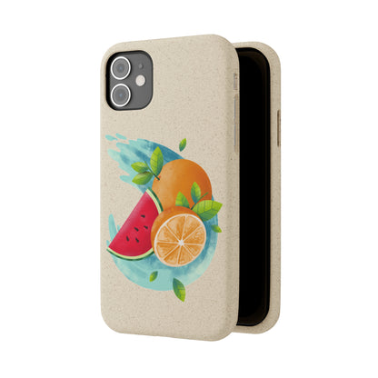 PoM's collection series "FRUITY LIFE" (PoM Edition #FL0006A) - Biodegradable Cases (plant plyomers/bamboo fibres, selection: iPhone models)