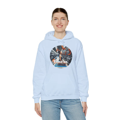 PoM's Mindfulness Collection ... TIME TO BREATH - Unisex Heavy Blend™ Hooded Sweatshirt (100% etically grown cotton, 8 sizes, up to 13 colors)