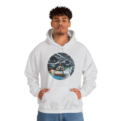 PoM's Mindfulness Collection ... TIME TO BREATH - Unisex Heavy Blend™ Hooded Sweatshirt (100% etically grown cotton, 8 sizes, up to 13 colors)