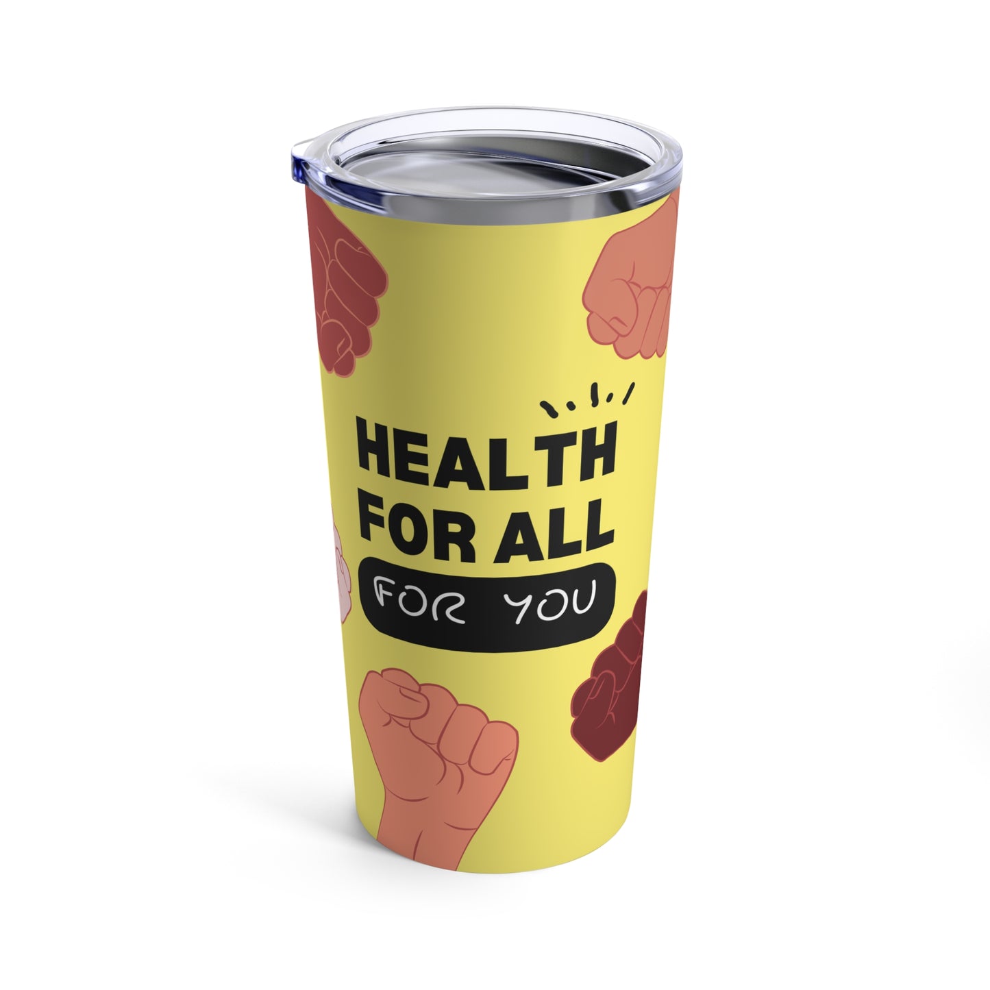 PoM's special series Intern. World HEALTH Day ... Health for All ... For You. - Vacuum-insulated Tumbler (stainless stell, 20 oz / 0.59 l)