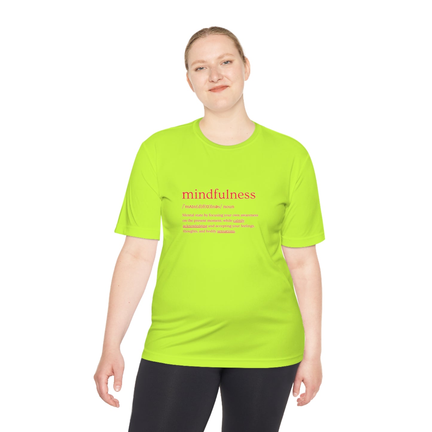 PoM's Mindfulness series .... MFN (front) & MFN concepts (back) ... Athletic Sport-Tek Moisture Wicking  (Unisex, breathable, 8 sizes, up to 12 colours)