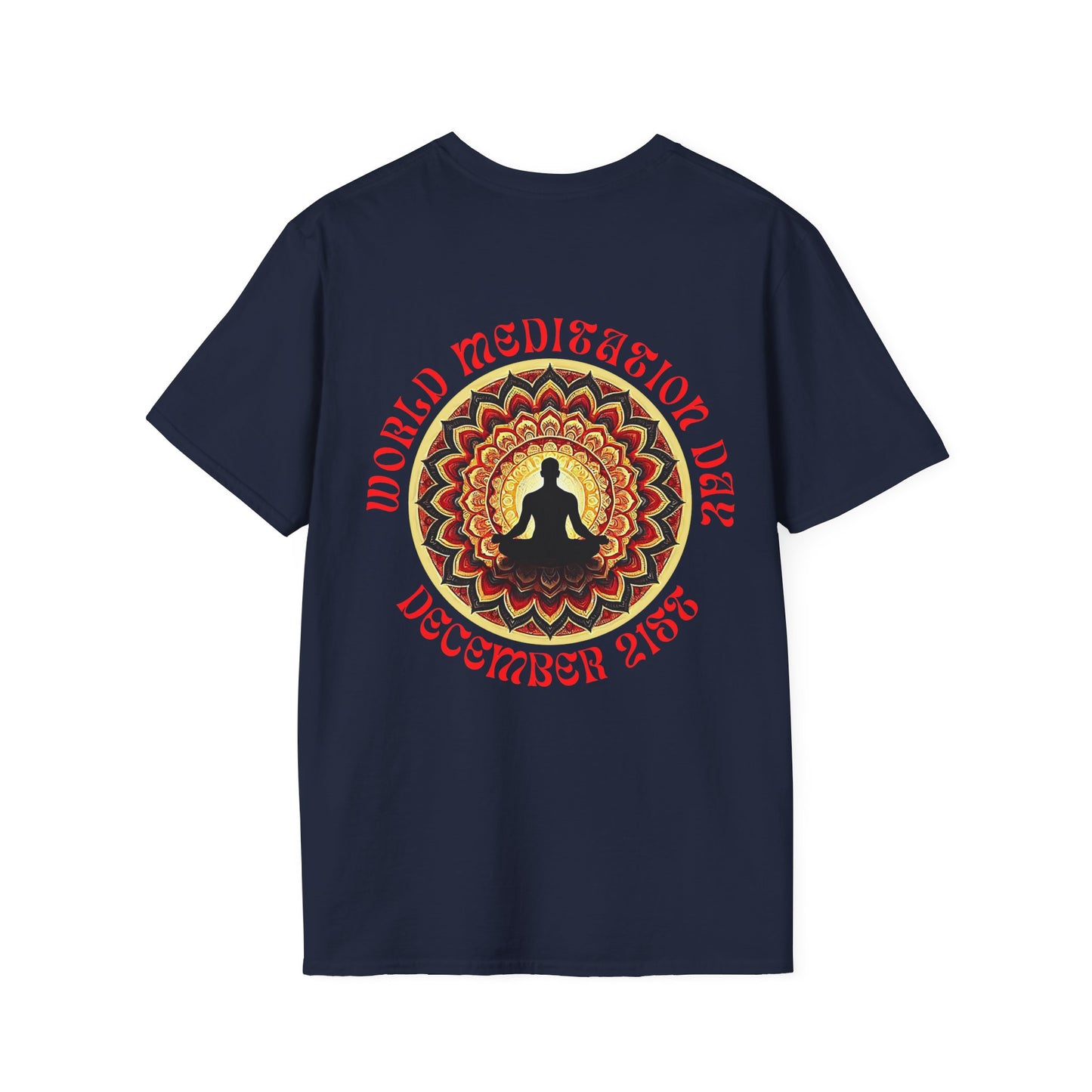 PoM's Mindfulness Collection ... special edition "World Meditation Day" (inauguration) - Unisex Softstyle T-SHIRT (100% cotton, all-year-wear, 6 sizes, up to 13 colours )