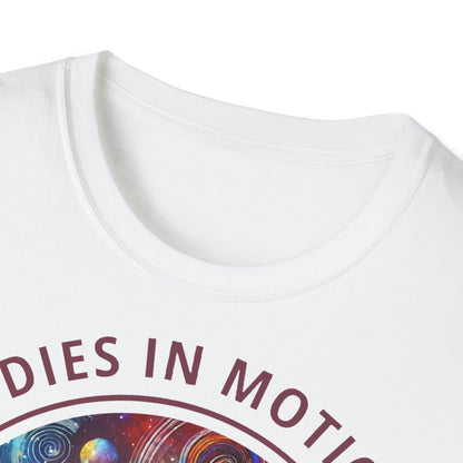 PoM's Mindfulness & Music collection ... "MELODIES IN MOTION" T-Shirt (Unisex, Softstyle, 100% Cotton, up to 5 sizes and up to 13 colours)