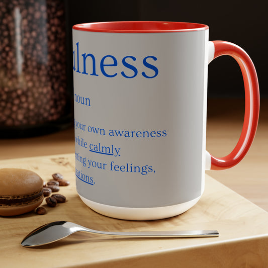 PoM's series of Mindfulness ... MFN definition ... Three-Tone Coffee Mugs (5 colours, 15oz / 0.44l, lead and BPA-free)