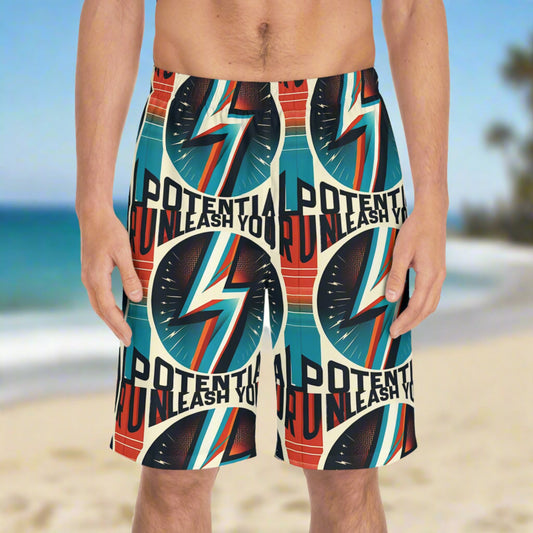 Men's Board Shorts (All over print, extra light fabric, side pockets)