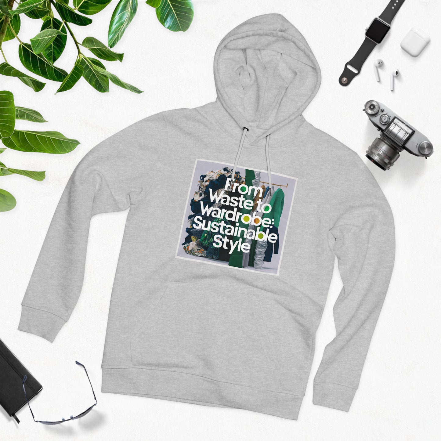 PoM's series "World Environment Day" ... Unisex Cruiser Hoodie (organic cotton + recycled plastic, 10 sizes, up to 12 colours)