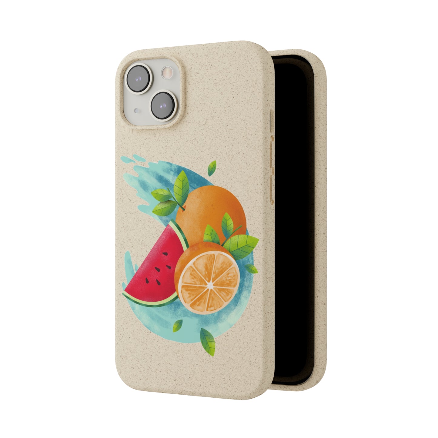 PoM's collection series "FRUITY LIFE" (PoM Edition #FL0006A) - Biodegradable Cases (plant plyomers/bamboo fibres, selection: iPhone models)