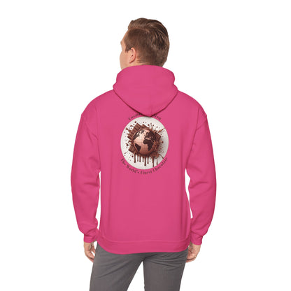 PoM's Fun & Joy for a Happy Life Collection ... COSMIC CREATION - Unisex Heavy Blend™ Hooded Sweatshirt (100% etchically grown cotton, 8 sizes, up to 13 colors)