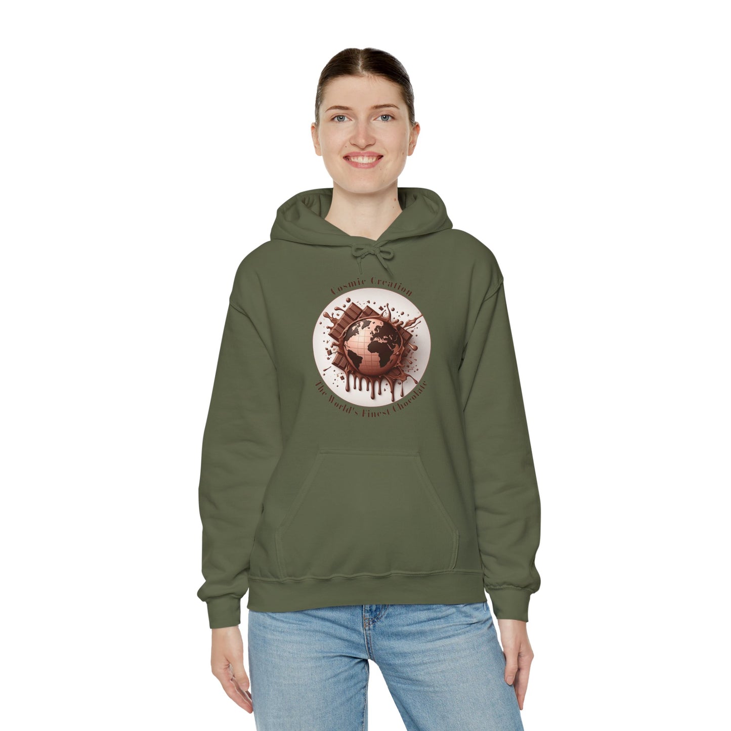 PoM's Fun & Joy for a Happy Life Collection ... COSMIC CREATION - Unisex Heavy Blend™ Hooded Sweatshirt (100% etchically grown cotton, 8 sizes, up to 13 colors)