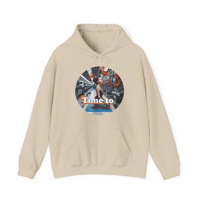 PoM's Mindfulness Collection ... TIME TO BREATH - Unisex Heavy Blend™ Hooded Sweatshirt (100% etically grown cotton, 8 sizes, up to 13 colors)