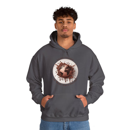 PoM's Fun & Joy for a Happy Life Collection ... COSMIC CREATION - Unisex Heavy Blend™ Hooded Sweatshirt (100% etchically grown cotton, 8 sizes, up to 13 colors)