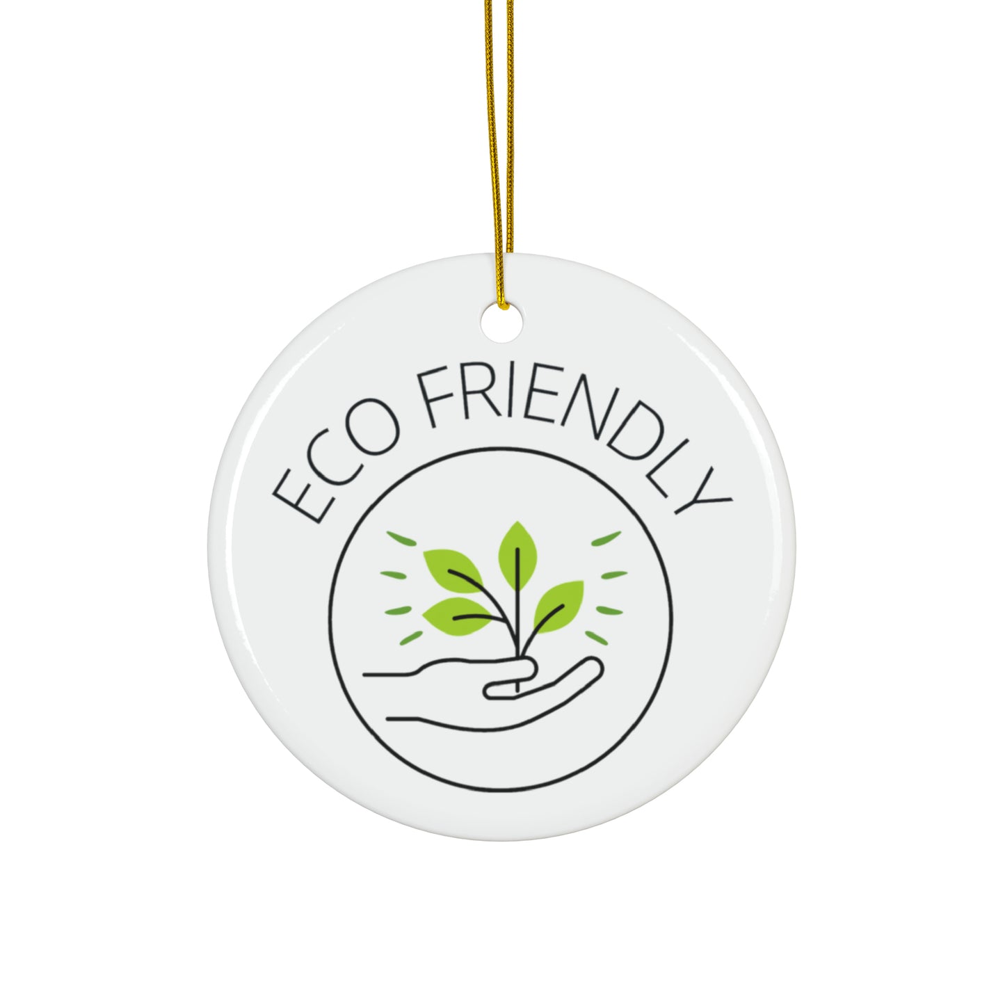 PoM's International EARTH Day series ... "Eco Friendly" ... Ceramic Ornaments (2 sided print, 2.5 mm thickness, 1pc or in bundles: 3pcs, 5pcs, 10pcs)