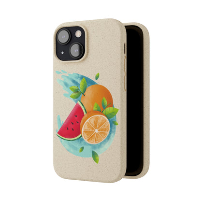 PoM's collection series "FRUITY LIFE" (PoM Edition #FL0006A) - Biodegradable Cases (plant plyomers/bamboo fibres, selection: iPhone models)