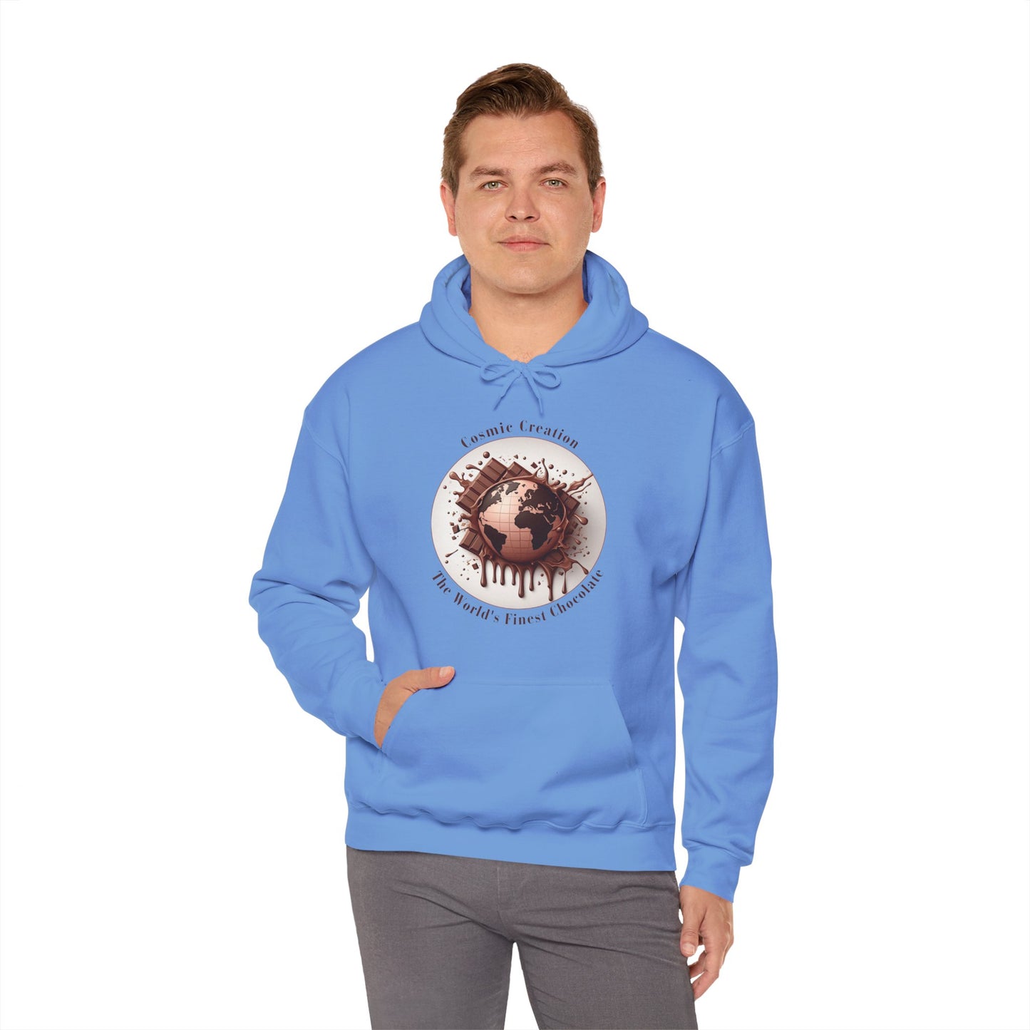 PoM's Fun & Joy for a Happy Life Collection ... COSMIC CREATION - Unisex Heavy Blend™ Hooded Sweatshirt (100% etchically grown cotton, 8 sizes, up to 13 colors)