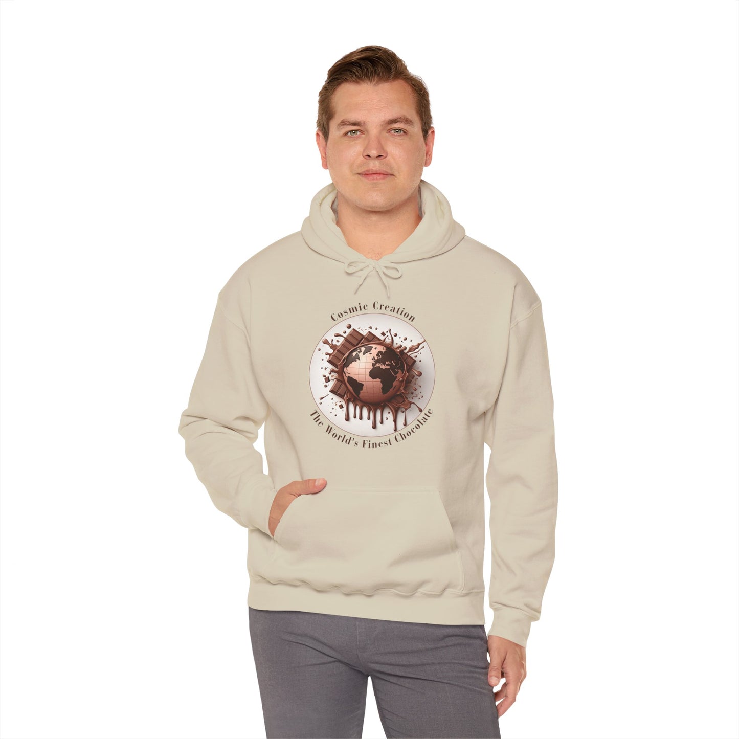 PoM's Fun & Joy for a Happy Life Collection ... COSMIC CREATION - Unisex Heavy Blend™ Hooded Sweatshirt (100% etchically grown cotton, 8 sizes, up to 13 colors)