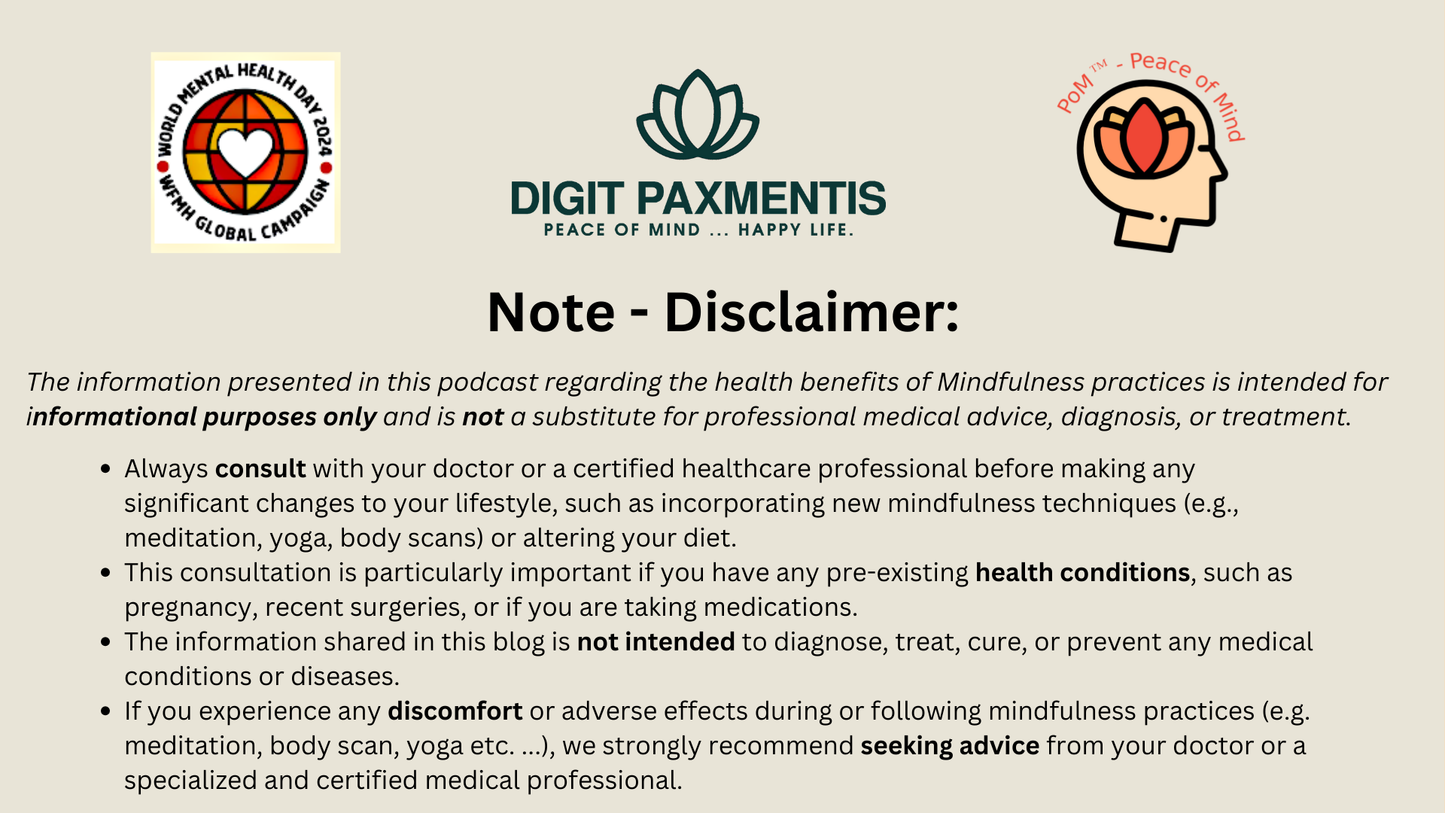 Transcript Release (podcast production on 18th October 2024): Mastering Mindfulness - Push-Ups for the Brain