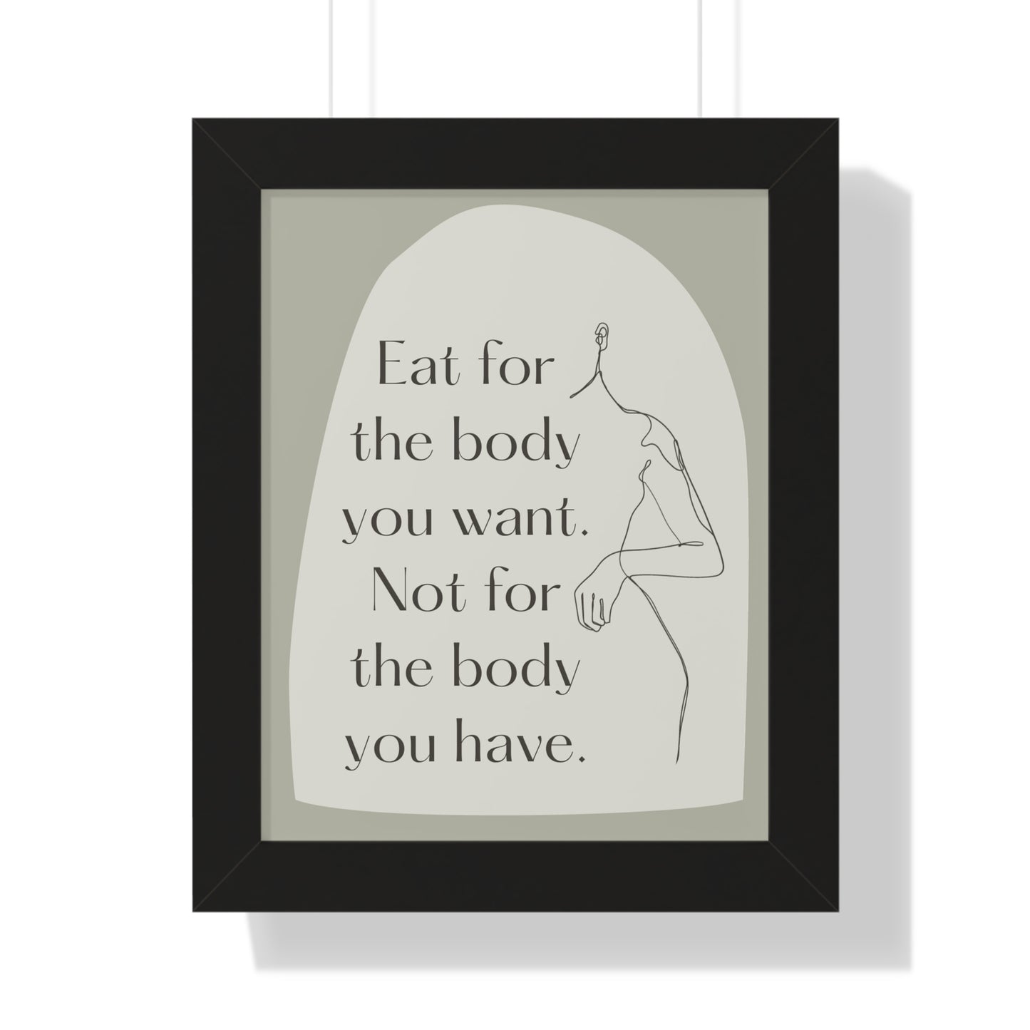 PoM's series "Healthy Nutrition &Diet"... affirmation poster - Framed Vertical Poster (different frame colours and sizes)