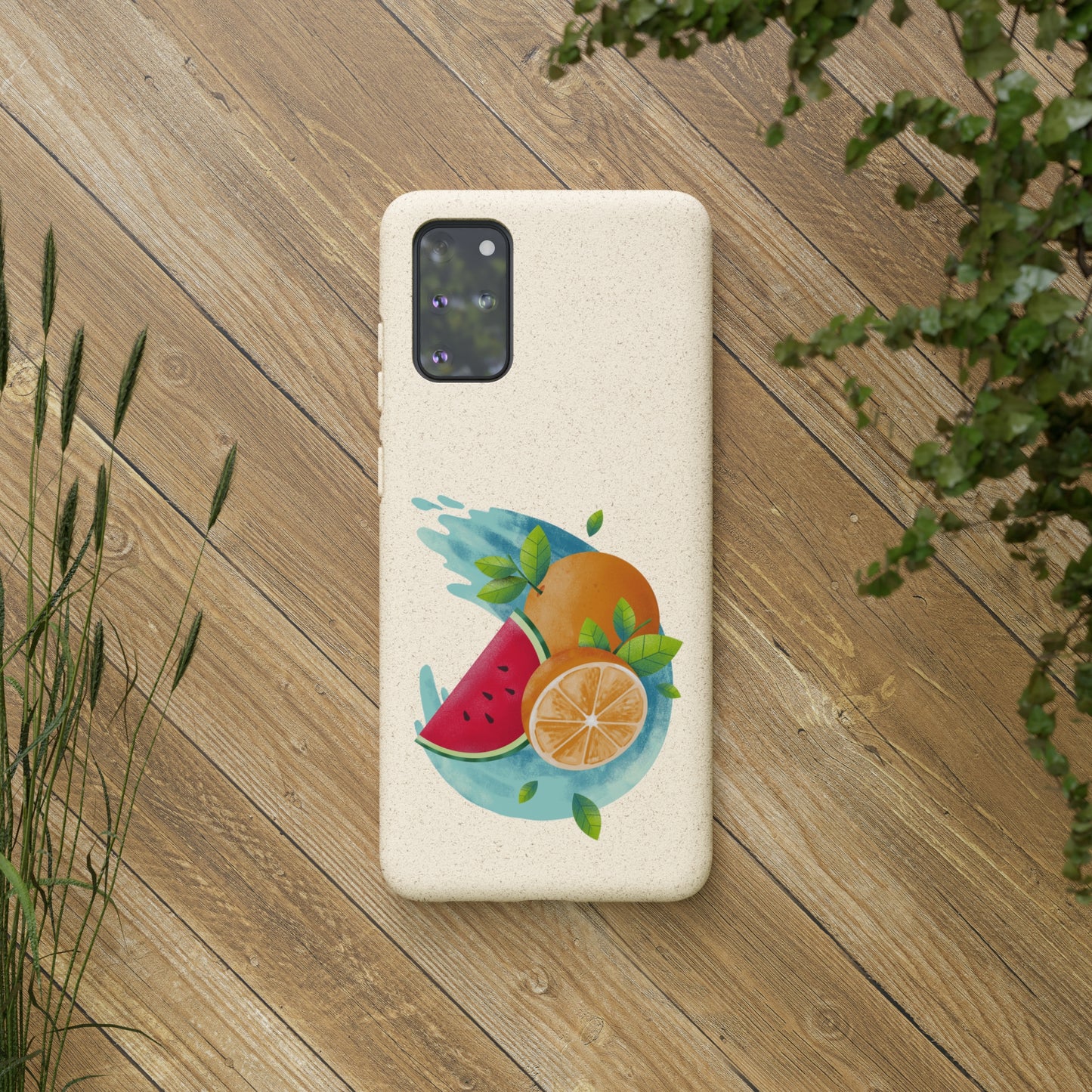 PoM's collection series "FRUITY LIFE" (PoM Edition #FL0006B) - Biodegradable Cases (plant polymer/bamboo fibres, selection: SAMSUNG models)