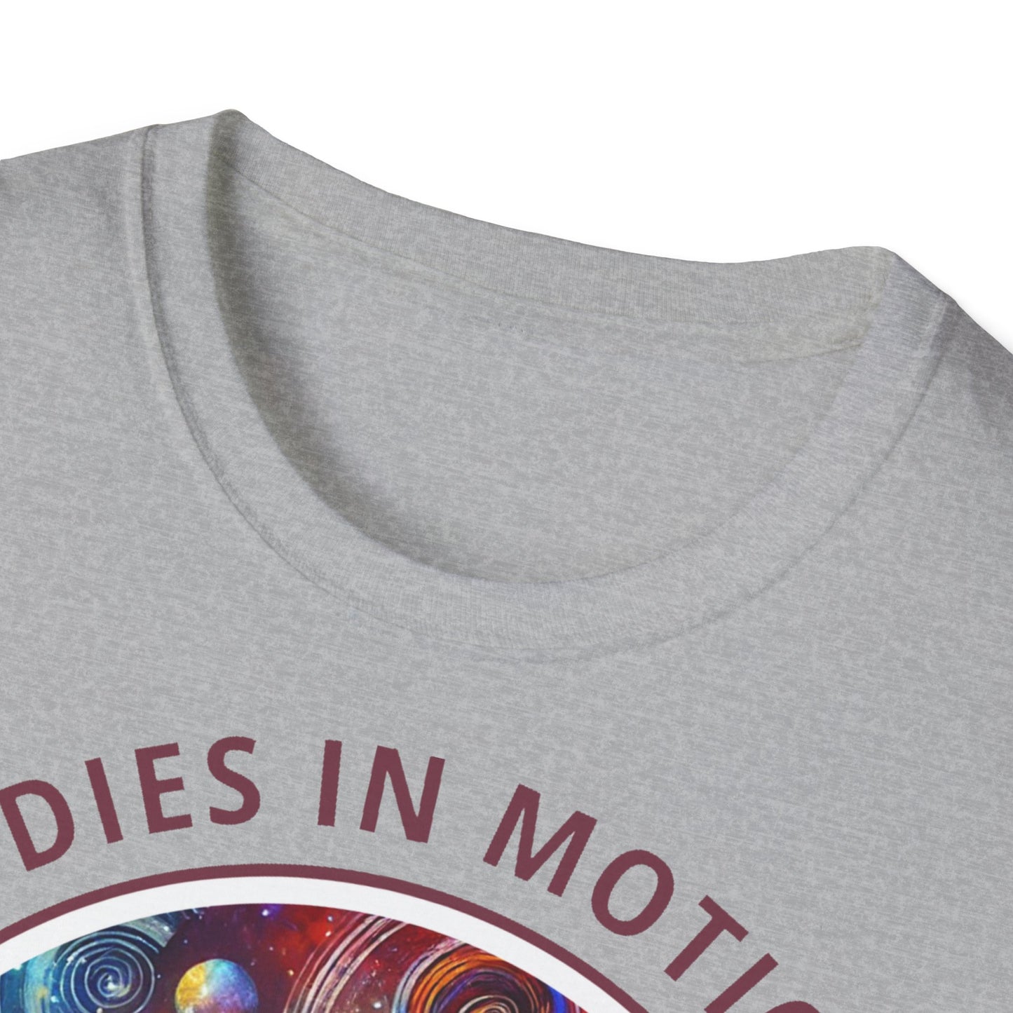 PoM's Mindfulness & Music collection ... "MELODIES IN MOTION" T-Shirt (Unisex, Softstyle, 100% Cotton, up to 5 sizes and up to 13 colours)