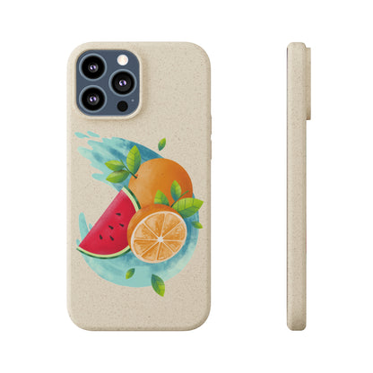 PoM's collection series "FRUITY LIFE" (PoM Edition #FL0006A) - Biodegradable Cases (plant plyomers/bamboo fibres, selection: iPhone models)