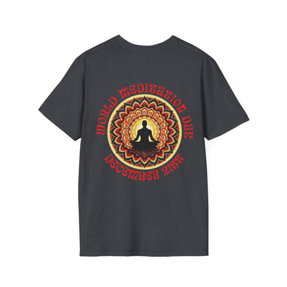 PoM's Mindfulness Collection ... special edition "World Meditation Day" (inauguration) - Unisex Softstyle T-SHIRT (100% cotton, all-year-wear, 6 sizes, up to 13 colours )