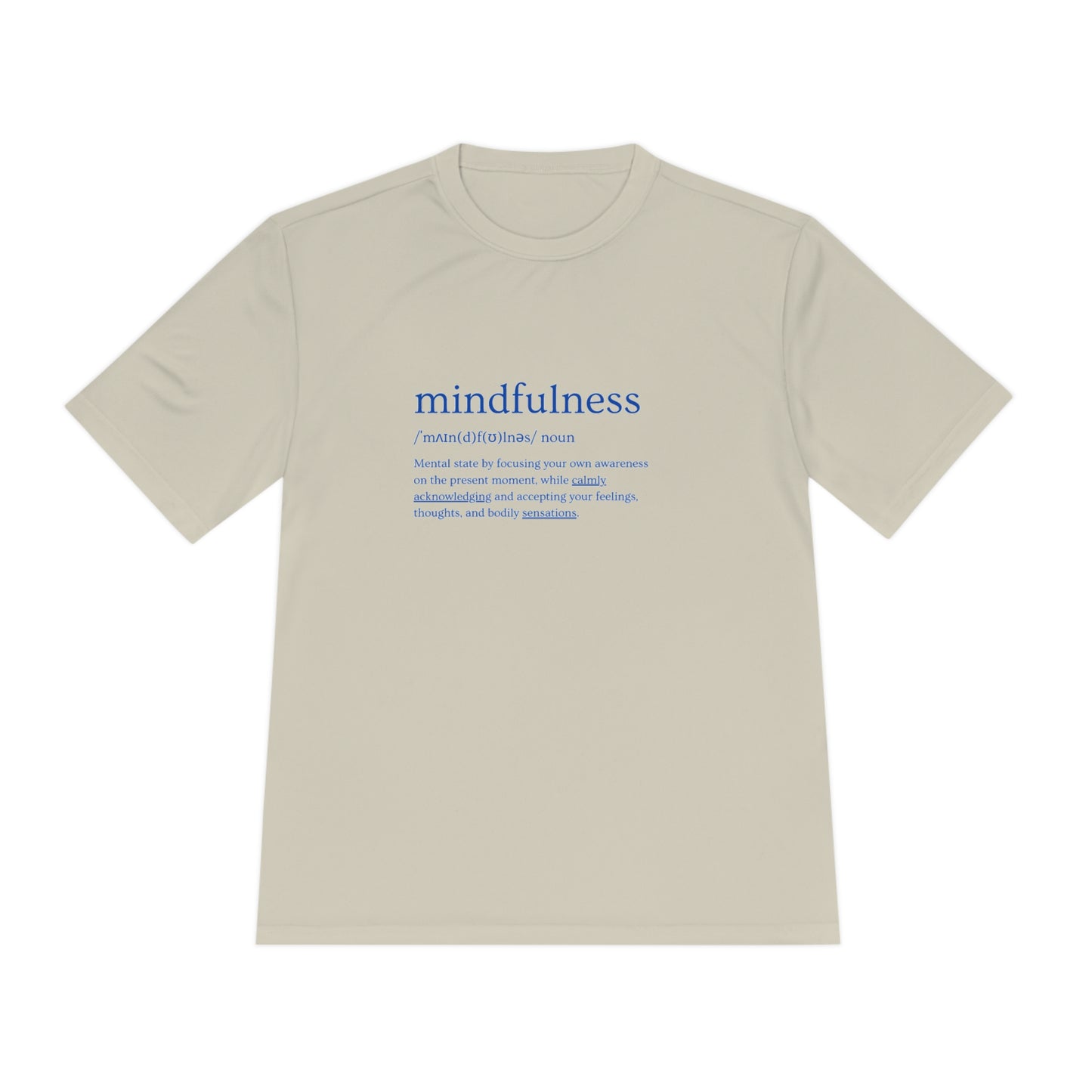 PoM's Mindfulness series .... MFN (front) & MFN concepts (back) ... Athletic Sport-Tek Moisture Wicking  (Unisex, breathable, 8 sizes, up to 12 colours)