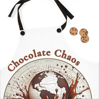 PoM's Fun & Joy for a Happy Life Collection ... CHOCOLATE CHAOS - Deliciously Dive - APRON (unisex, durable, AOP)