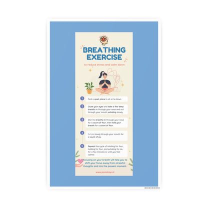 PoM's series MINDFULNESS ... Breathing Exercise (for stress relesae) - Photo Art Paper Posters (different sizes from 6''x8'' to 12''x16'')