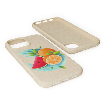 PoM's collection series "FRUITY LIFE" (PoM Edition #FL0006A) - Biodegradable Cases (plant plyomers/bamboo fibres, selection: iPhone models)