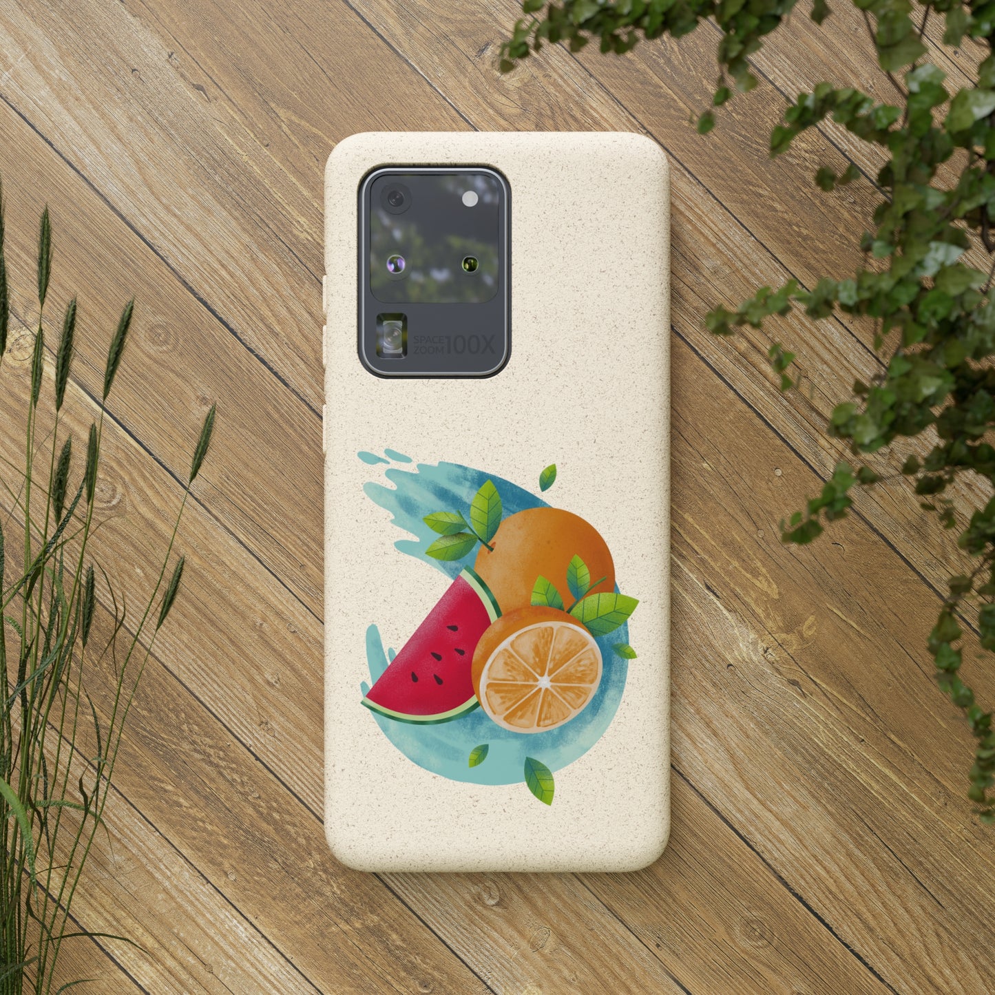 PoM's collection series "FRUITY LIFE" (PoM Edition #FL0006B) - Biodegradable Cases (plant polymer/bamboo fibres, selection: SAMSUNG models)