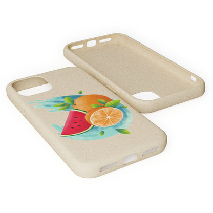 PoM's collection series "FRUITY LIFE" (PoM Edition #FL0006A) - Biodegradable Cases (plant plyomers/bamboo fibres, selection: iPhone models)