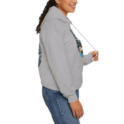 PoM's Mindfulness Collection ... TIME TO BREATH - Unisex Heavy Blend™ Hooded Sweatshirt (100% etically grown cotton, 8 sizes, up to 13 colors)