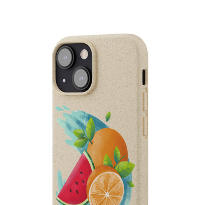 PoM's collection series "FRUITY LIFE" (PoM Edition #FL0006A) - Biodegradable Cases (plant plyomers/bamboo fibres, selection: iPhone models)