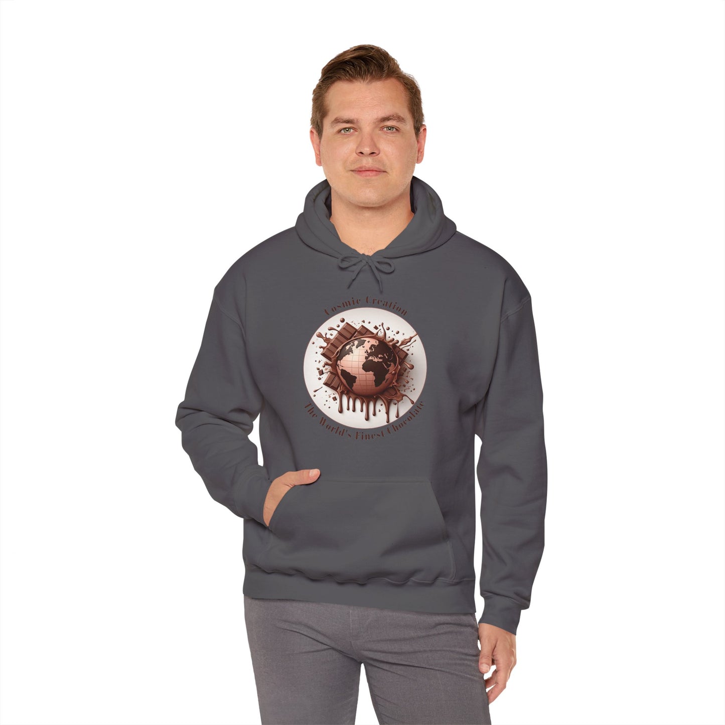 PoM's Fun & Joy for a Happy Life Collection ... COSMIC CREATION - Unisex Heavy Blend™ Hooded Sweatshirt (100% etchically grown cotton, 8 sizes, up to 13 colors)