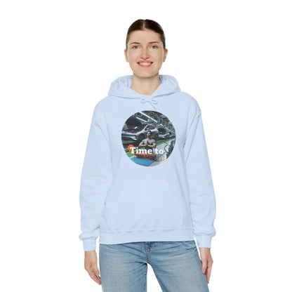 PoM's Mindfulness Collection ... TIME TO BREATH - Unisex Heavy Blend™ Hooded Sweatshirt (100% etically grown cotton, 8 sizes, up to 13 colors)