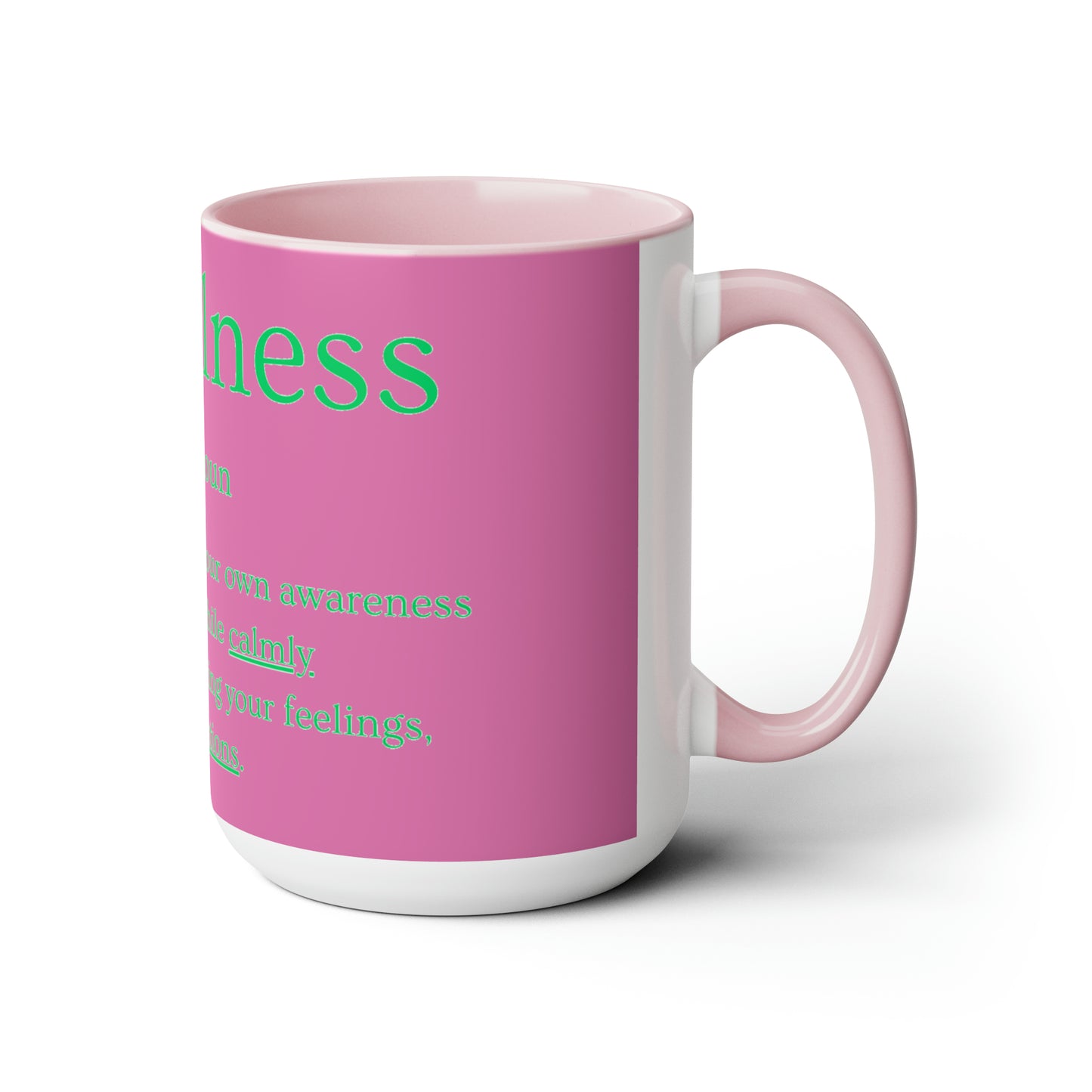 PoM's series of Mindfulness ... MFN definition ... Three-Tone Coffee Mugs (5 colours, 15oz / 0.44l, lead and BPA-free)