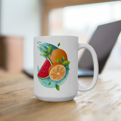 PoM's collectin series "FRUITY LIFE" (PoM Edition #FL0001A-1123) - Ceramic MUG (15oz/0.44l, lead and bpa-free)