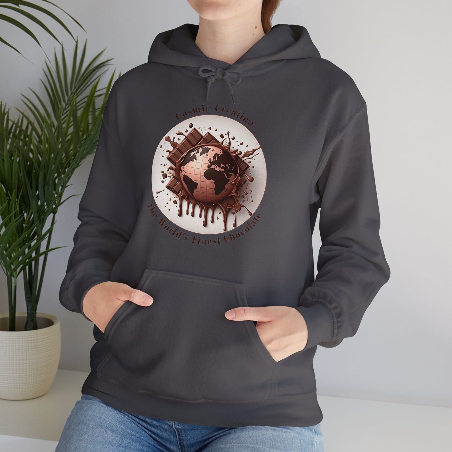 PoM's Fun & Joy for a Happy Life Collection ... COSMIC CREATION - Unisex Heavy Blend™ Hooded Sweatshirt (100% etchically grown cotton, 8 sizes, up to 13 colors)