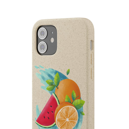 PoM's collection series "FRUITY LIFE" (PoM Edition #FL0006A) - Biodegradable Cases (plant plyomers/bamboo fibres, selection: iPhone models)