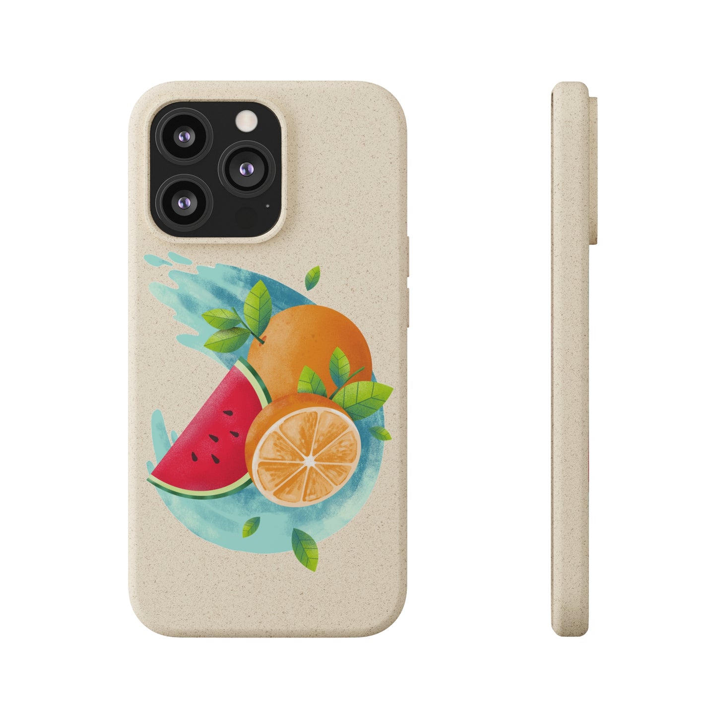 PoM's collection series "FRUITY LIFE" (PoM Edition #FL0006A) - Biodegradable Cases (plant plyomers/bamboo fibres, selection: iPhone models)