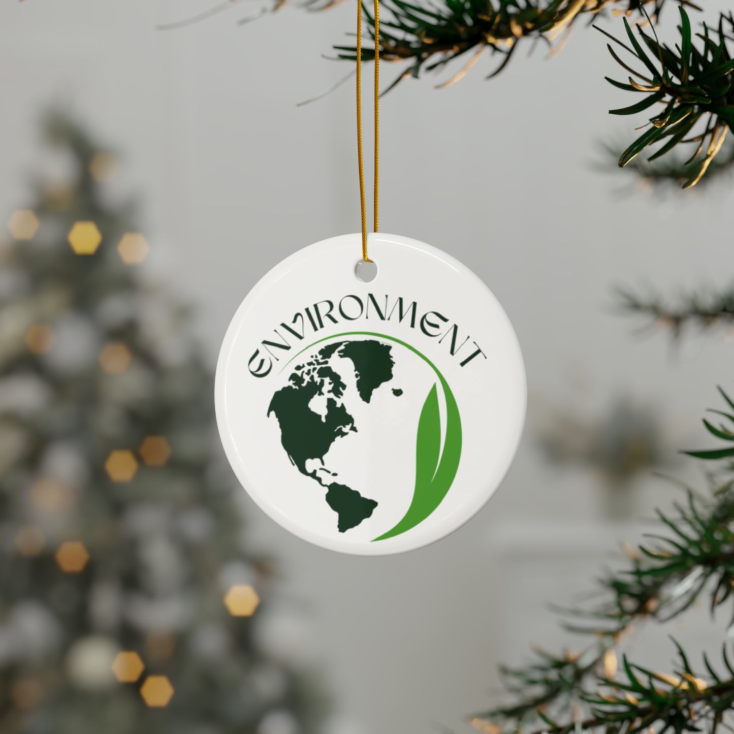 PoM's International EARTH Day series ... "ENVIRONMENT" ... Ceramic Ornaments (2 sided print, 2.5 mm thickness, 1pc or in bundles: 3pcs, 5pcs, 10pcs)