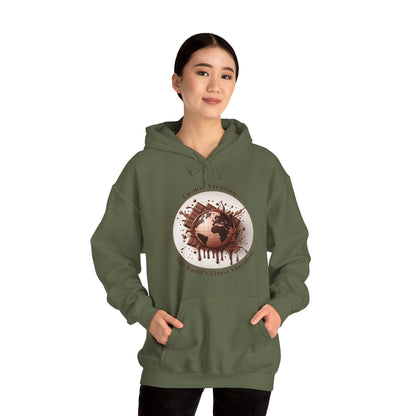 PoM's Fun & Joy for a Happy Life Collection ... COSMIC CREATION - Unisex Heavy Blend™ Hooded Sweatshirt (100% etchically grown cotton, 8 sizes, up to 13 colors)