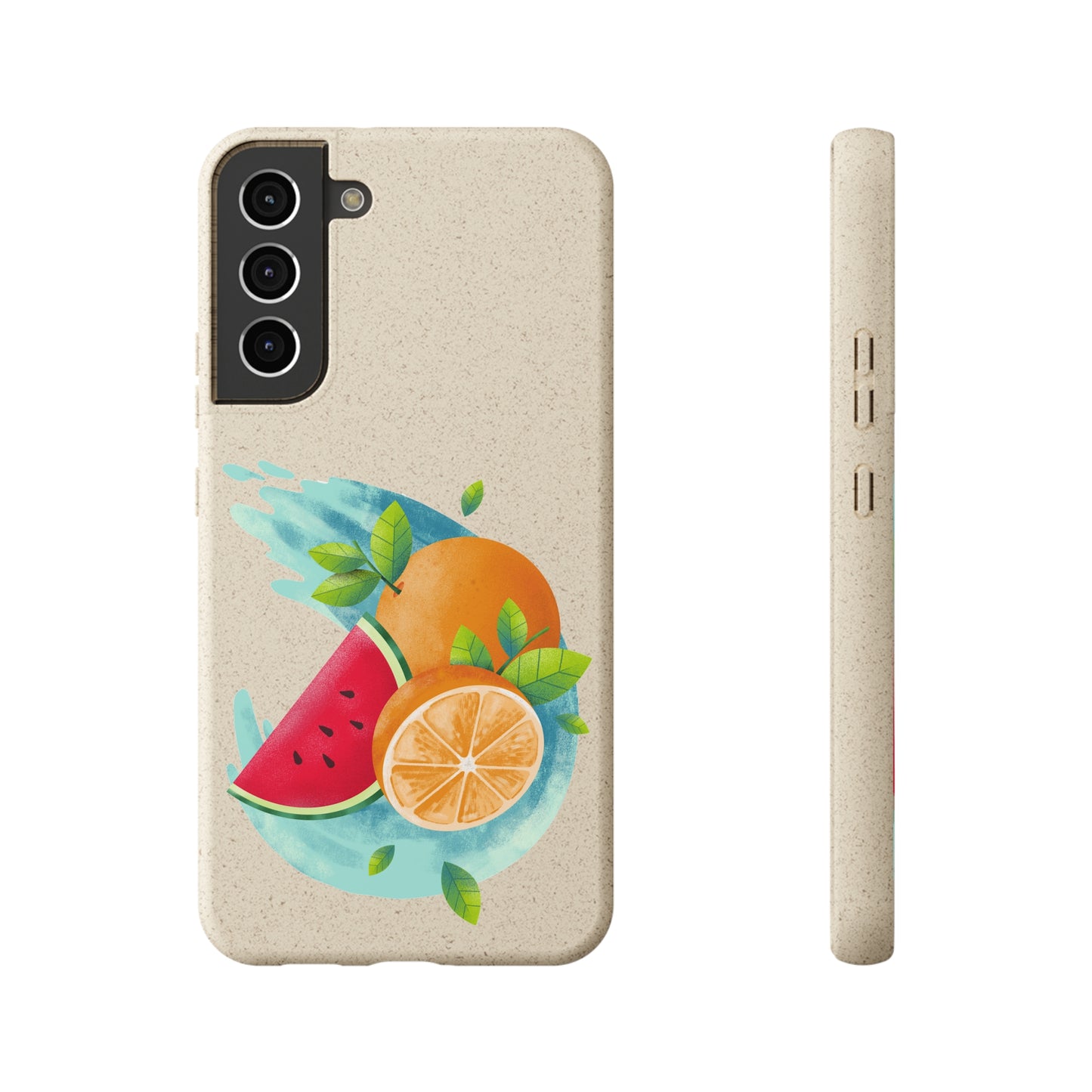 PoM's collection series "FRUITY LIFE" (PoM Edition #FL0006B) - Biodegradable Cases (plant polymer/bamboo fibres, selection: SAMSUNG models)