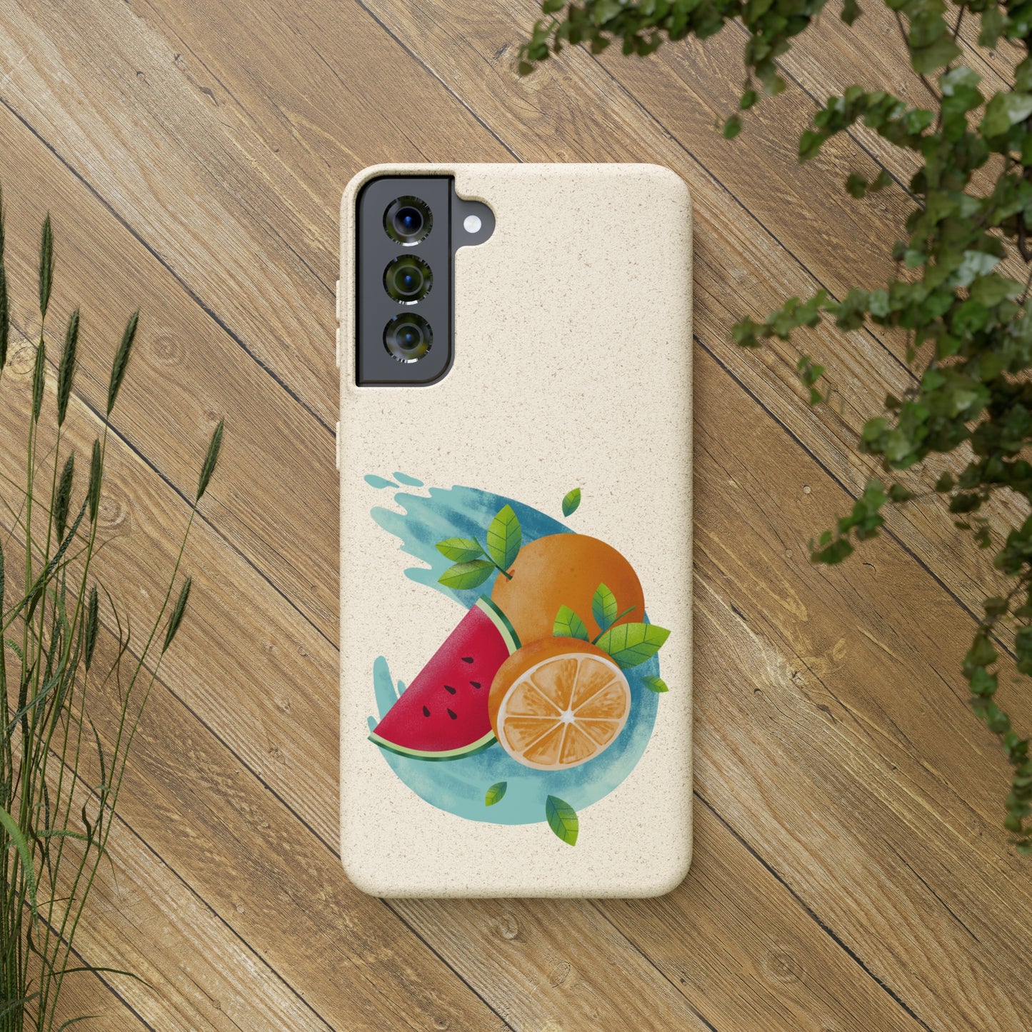 PoM's collection series "FRUITY LIFE" (PoM Edition #FL0006B) - Biodegradable Cases (plant polymer/bamboo fibres, selection: SAMSUNG models)