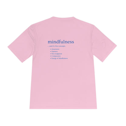 PoM's Mindfulness series .... MFN (front) & MFN concepts (back) ... Athletic Sport-Tek Moisture Wicking  (Unisex, breathable, 8 sizes, up to 12 colours)