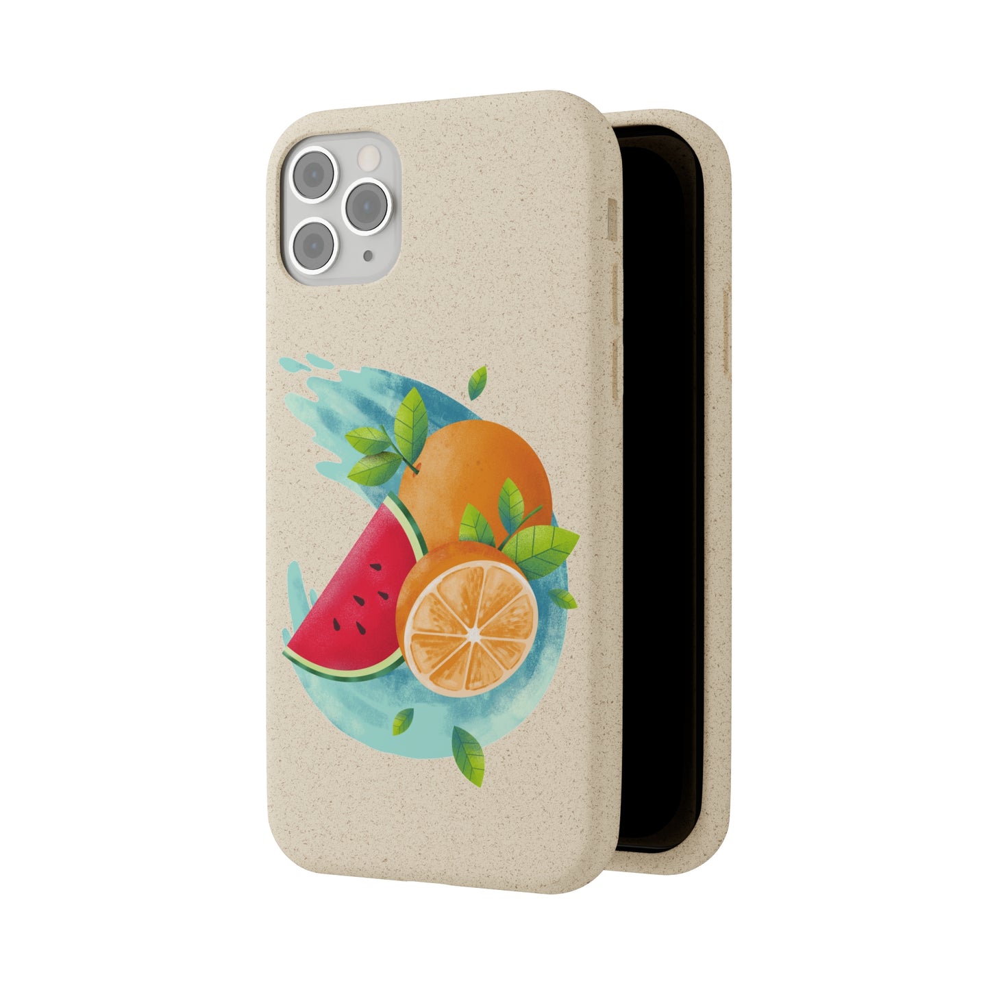 PoM's collection series "FRUITY LIFE" (PoM Edition #FL0006A) - Biodegradable Cases (plant plyomers/bamboo fibres, selection: iPhone models)