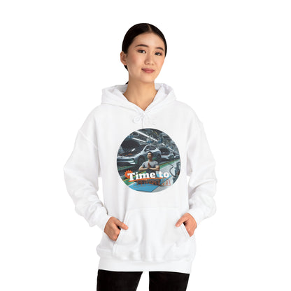 PoM's Mindfulness Collection ... TIME TO BREATH - Unisex Heavy Blend™ Hooded Sweatshirt (100% etically grown cotton, 8 sizes, up to 13 colors)