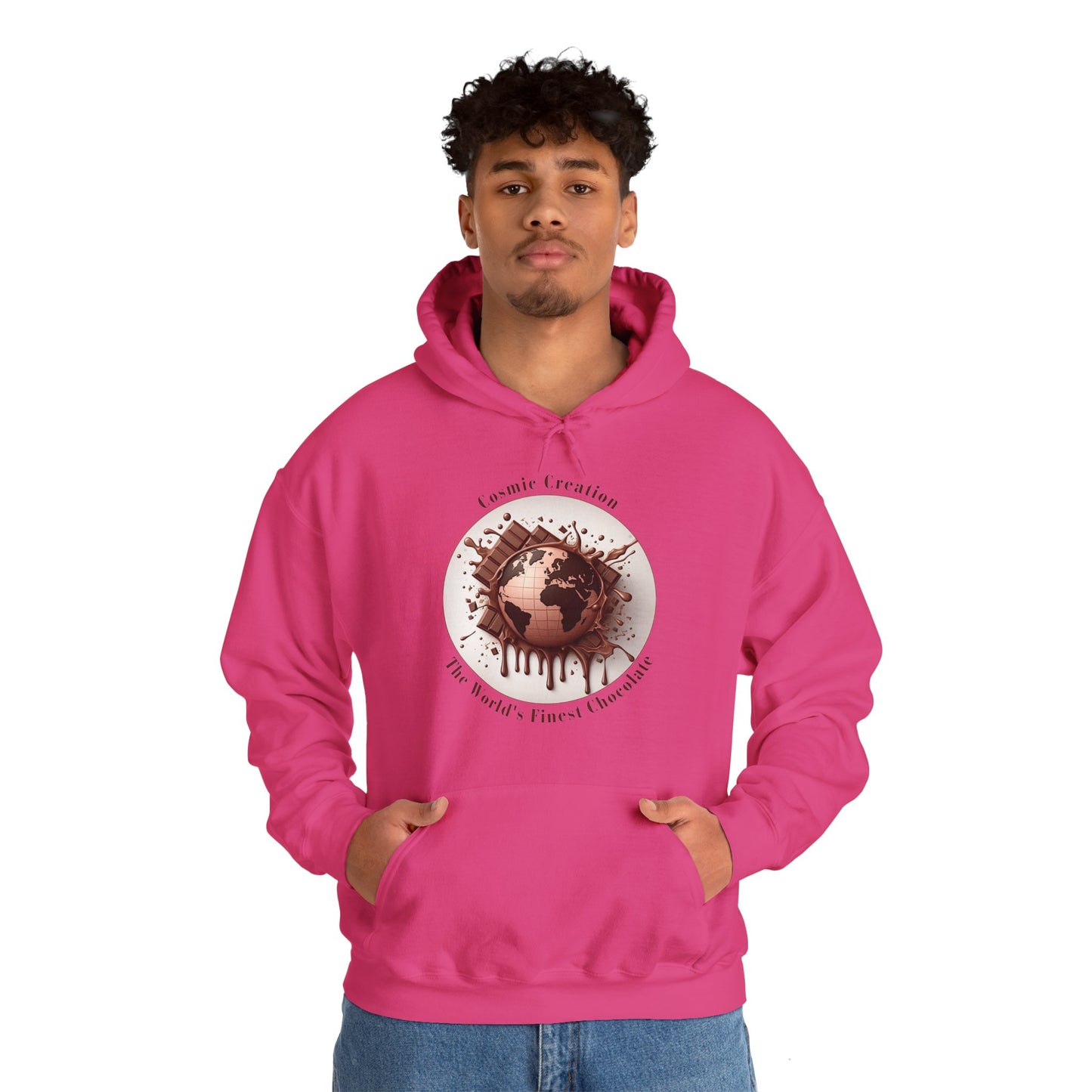 PoM's Fun & Joy for a Happy Life Collection ... COSMIC CREATION - Unisex Heavy Blend™ Hooded Sweatshirt (100% etchically grown cotton, 8 sizes, up to 13 colors)